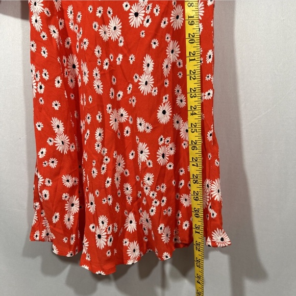 NWT $45 RIXO for Target [ 2 ] Floral Puff Sleeve Swing‎ Dress in Red Daisy - Picture 7 of 15